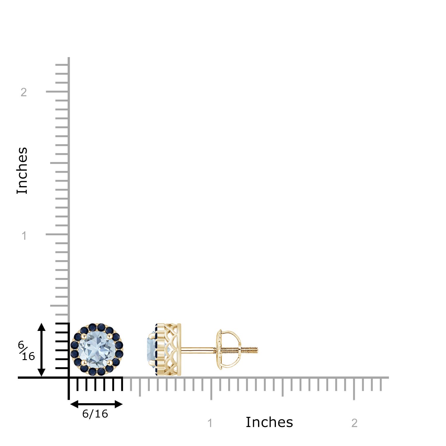 A - Aquamarine / 1.66 CT / 14 KT Yellow Gold