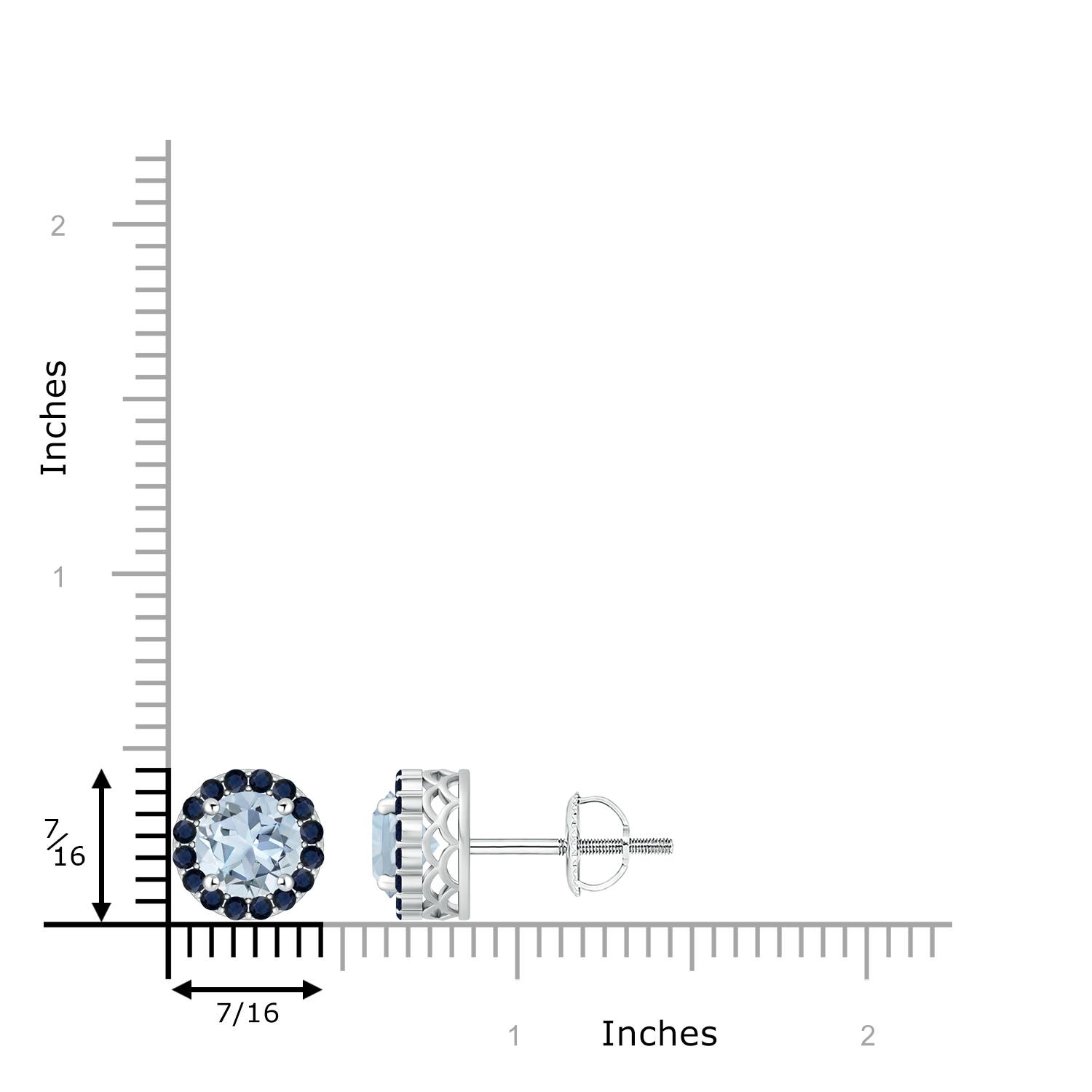 A - Aquamarine / 2.69 CT / 14 KT White Gold