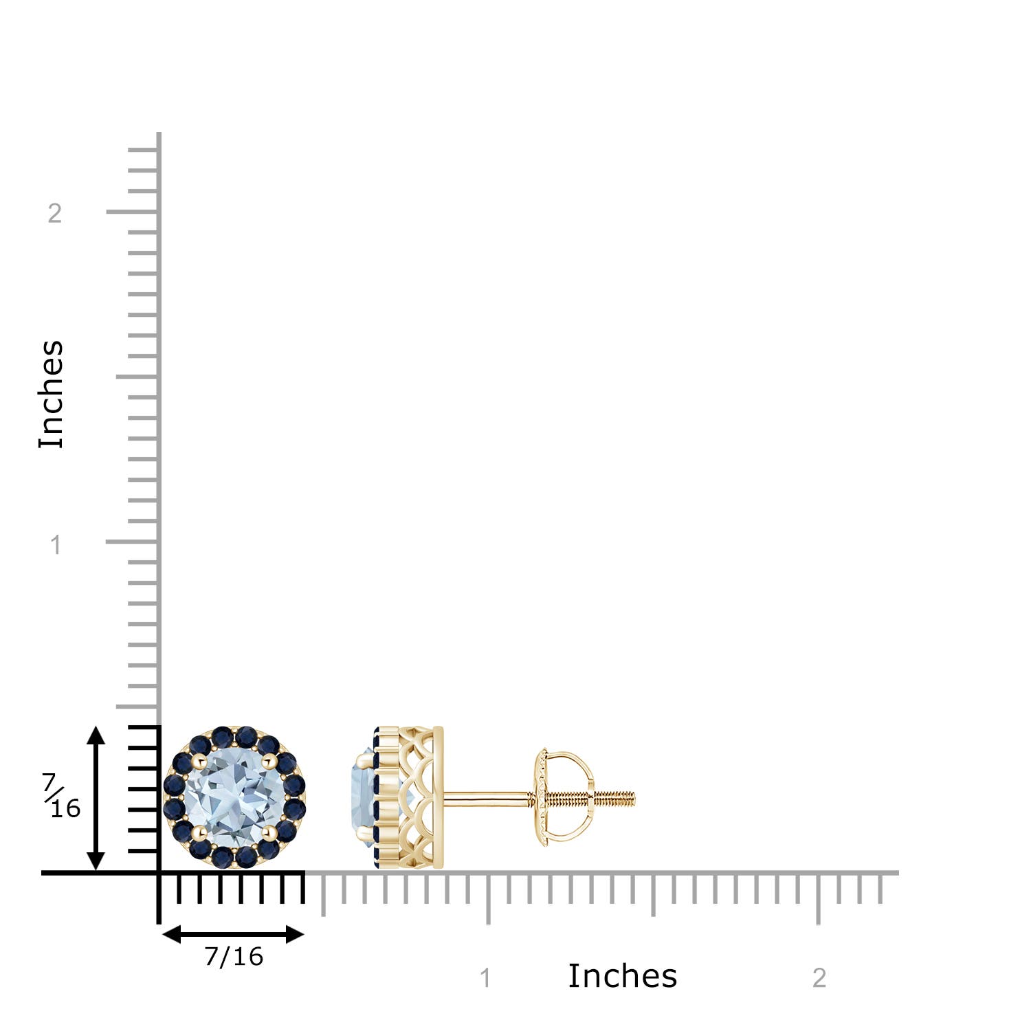 A - Aquamarine / 2.69 CT / 14 KT Yellow Gold