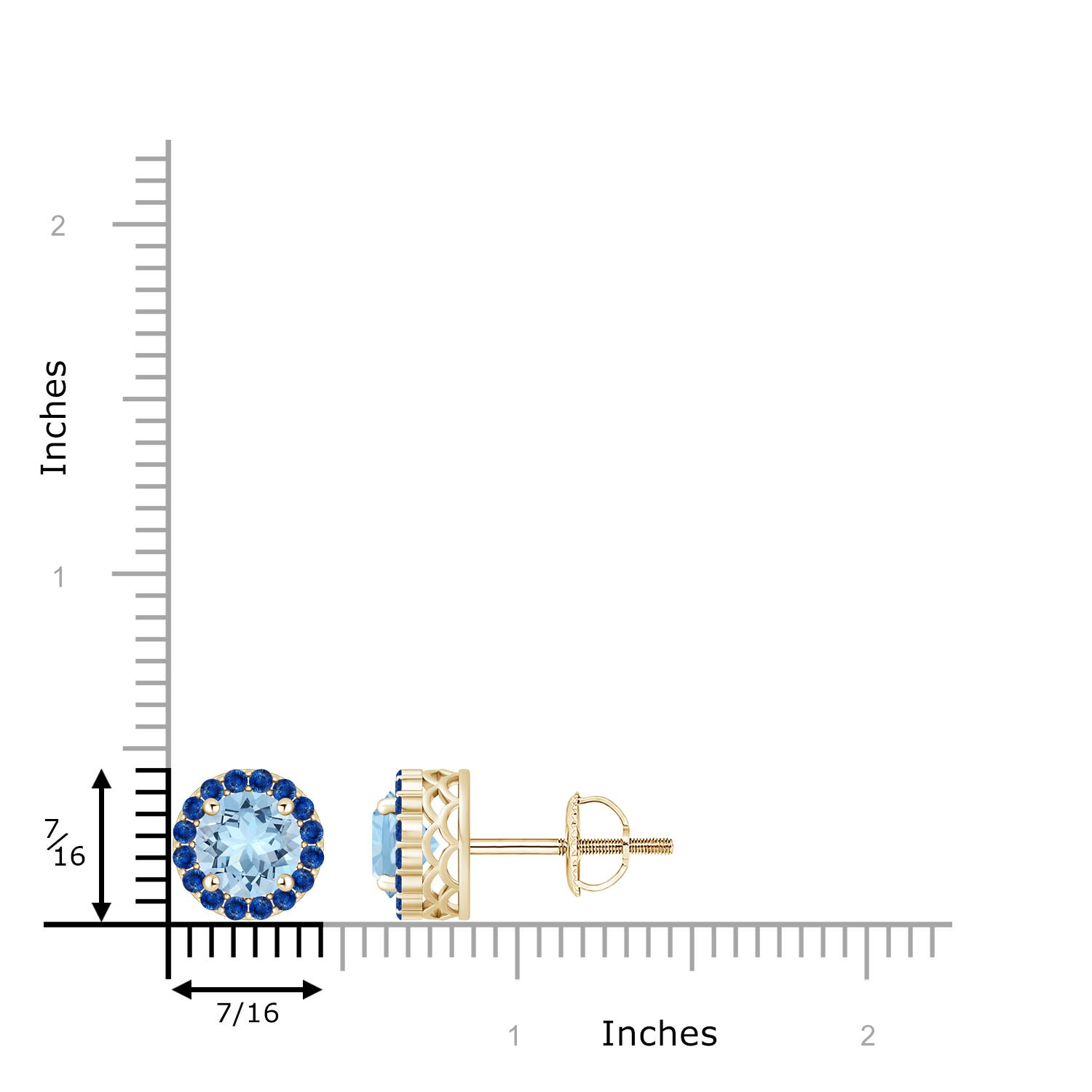 AAA - Aquamarine / 2.69 CT / 14 KT Yellow Gold