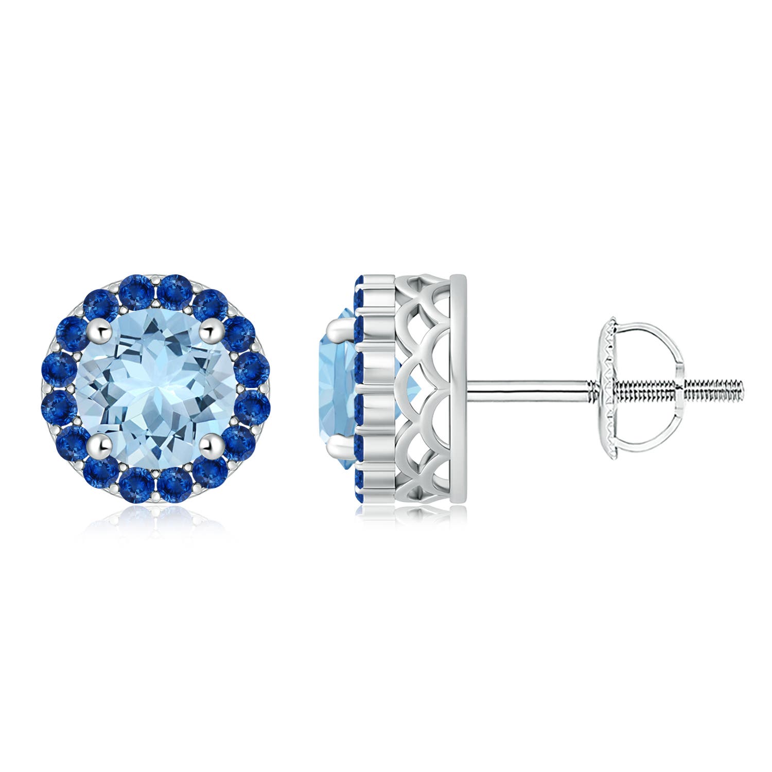 AAA - Aquamarine / 4 CT / 14 KT White Gold