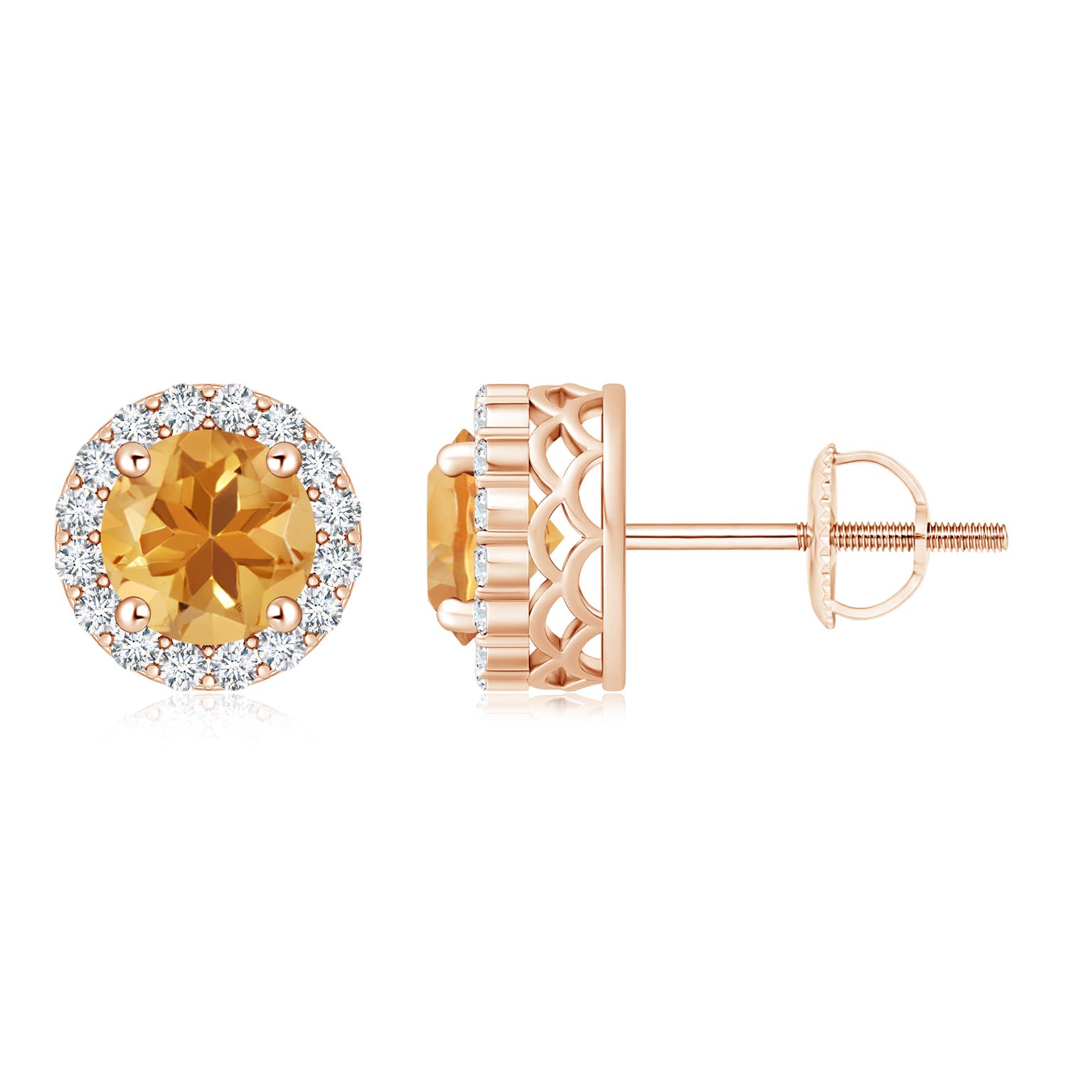 A - Citrine / 1.66 CT / 14 KT Rose Gold