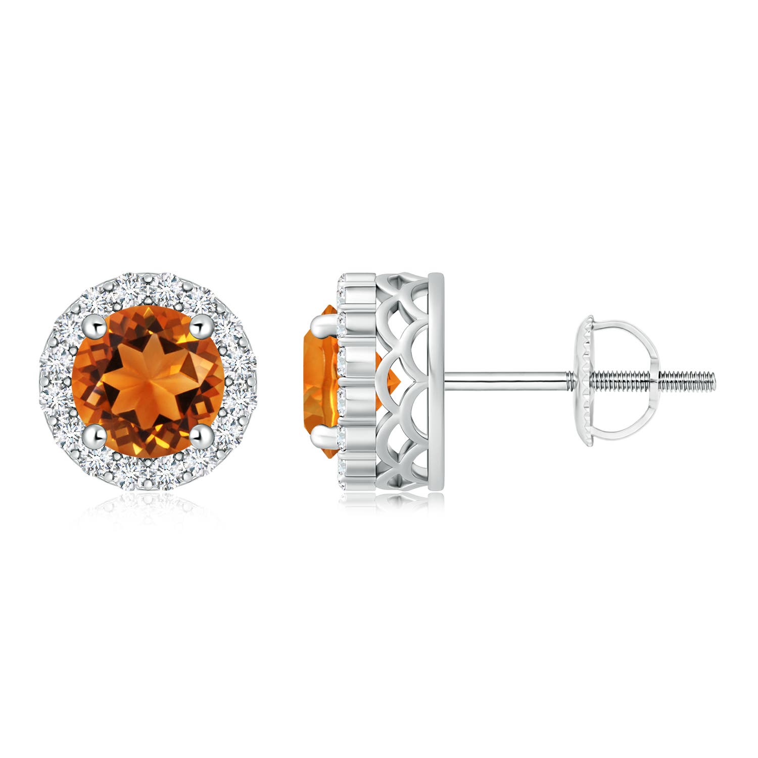 AAAA - Citrine / 1.66 CT / 14 KT White Gold