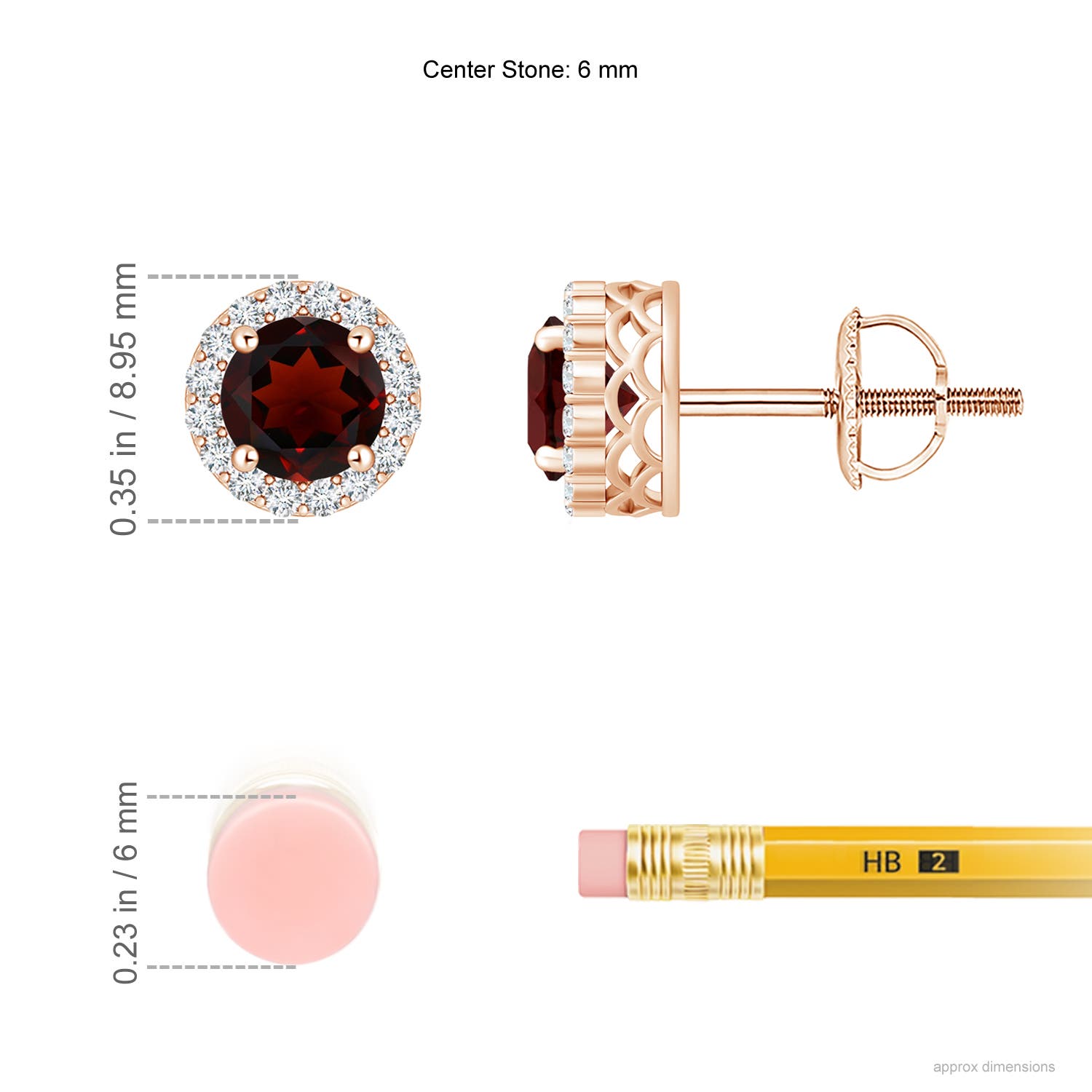 AA - Garnet / 2.26 CT / 14 KT Rose Gold