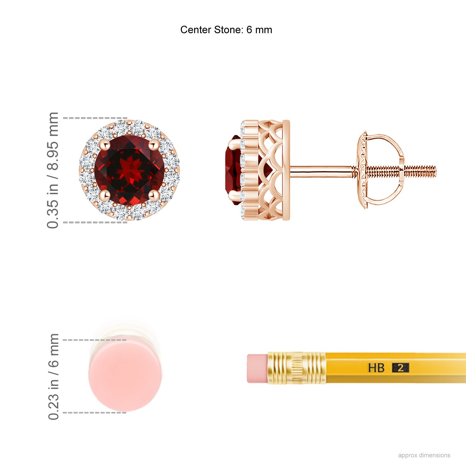 AAAA - Garnet / 2.26 CT / 14 KT Rose Gold