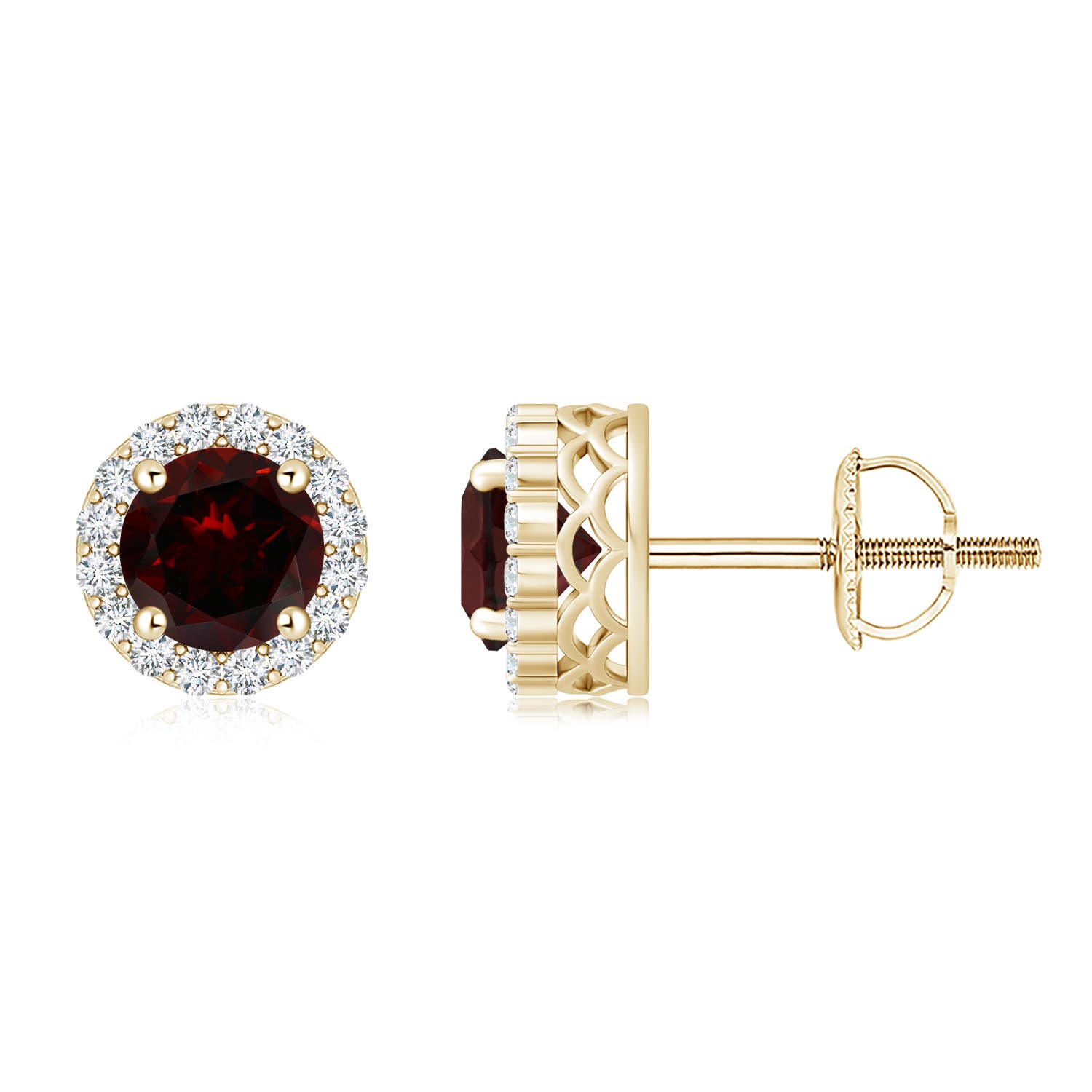 A - Garnet / 3.38 CT / 14 KT Yellow Gold