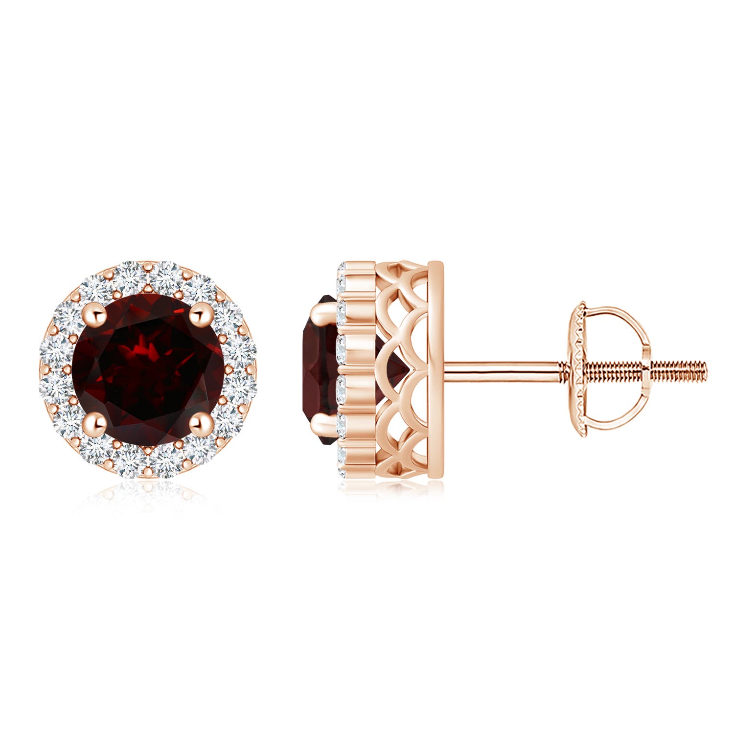 A - Garnet / 4.98 CT / 14 KT Rose Gold