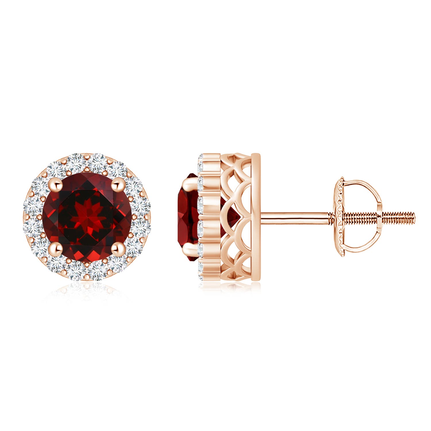 AAAA - Garnet / 4.98 CT / 14 KT Rose Gold