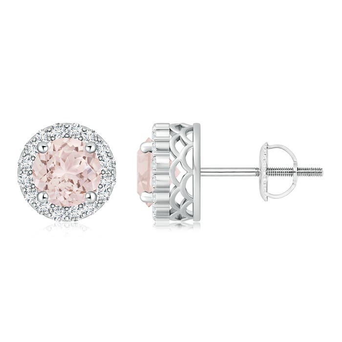 A - Morganite / 1.66 CT / 14 KT White Gold