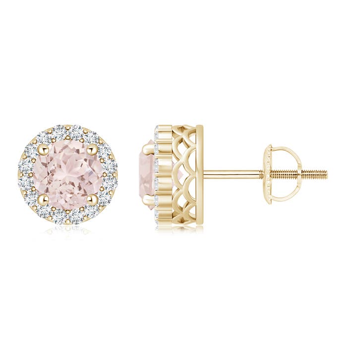 A - Morganite / 1.66 CT / 14 KT Yellow Gold