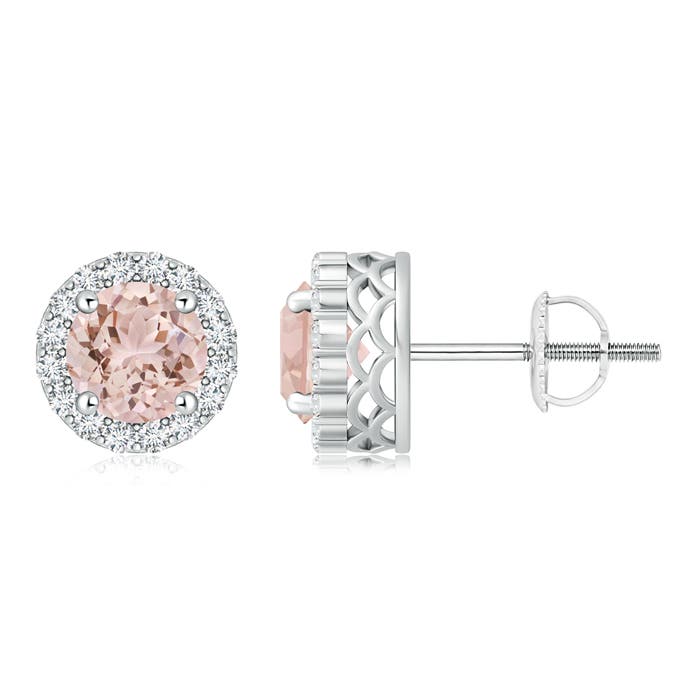 AAA - Morganite / 1.66 CT / 14 KT White Gold