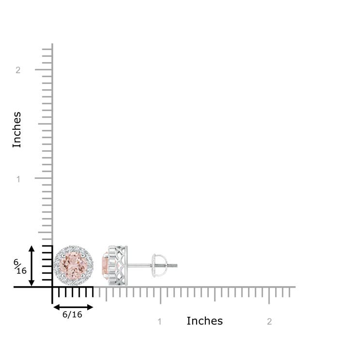 AAA - Morganite / 1.66 CT / 14 KT White Gold