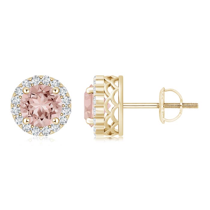 AAAA - Morganite / 1.66 CT / 14 KT Yellow Gold