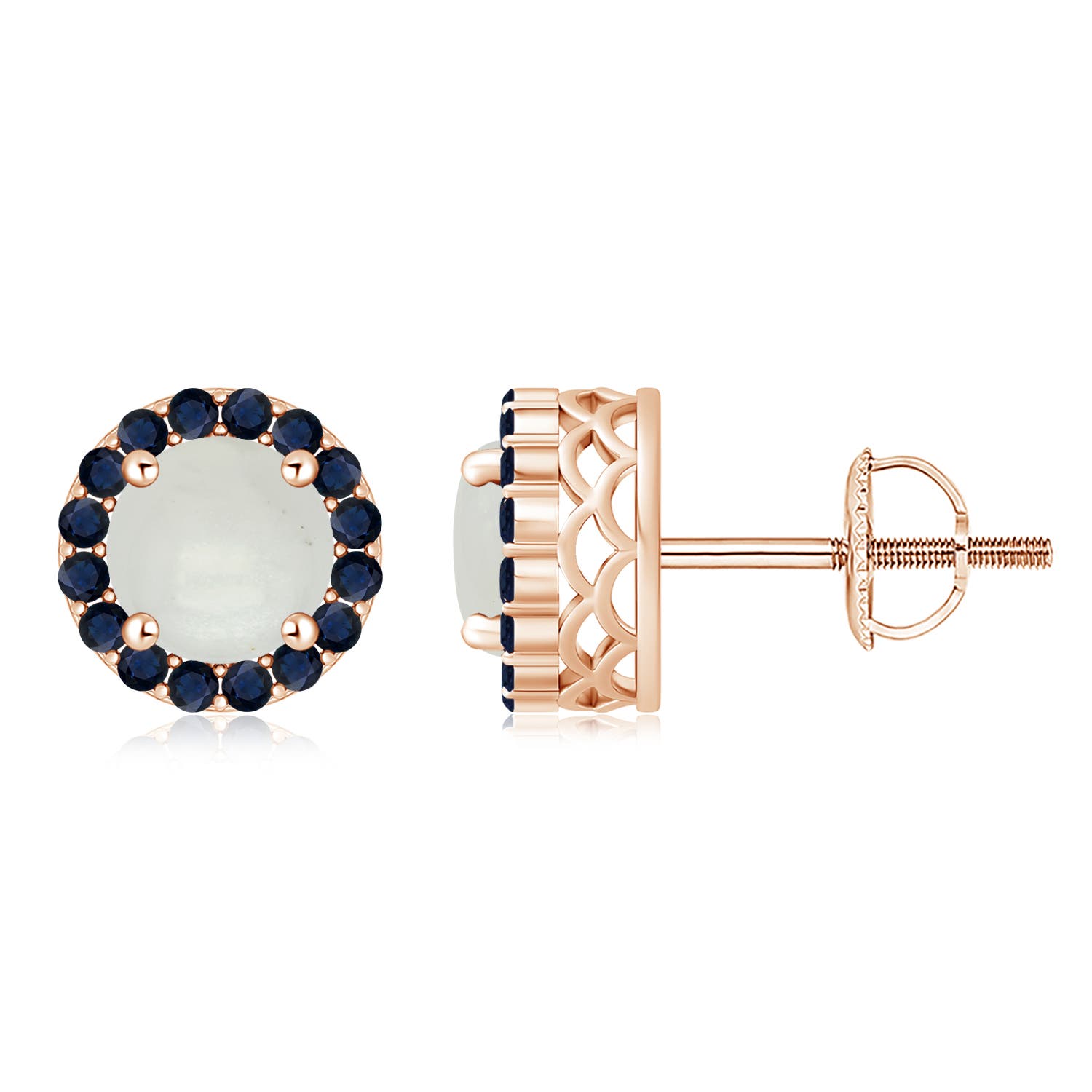 A - Moonstone / 4.6 CT / 14 KT Rose Gold