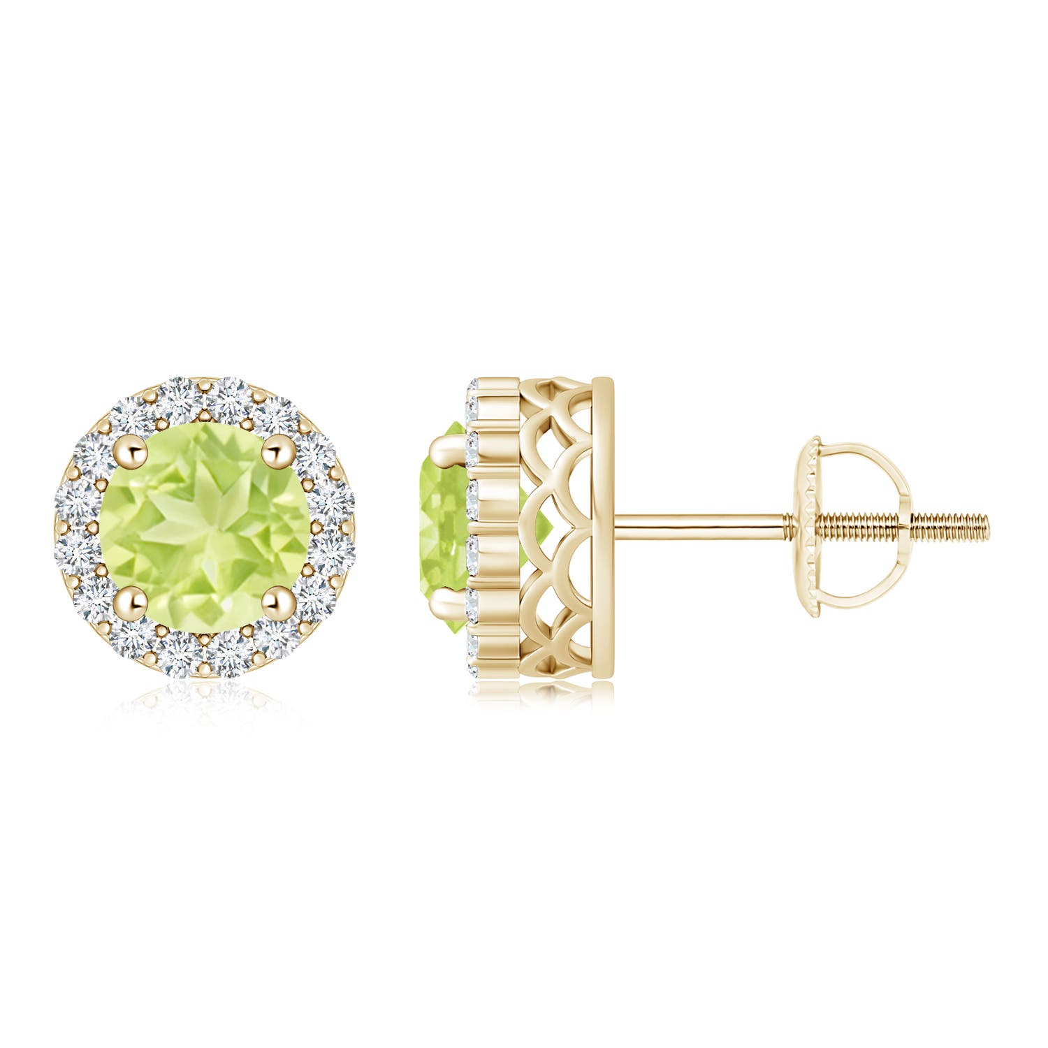 A - Peridot / 2.16 CT / 14 KT Yellow Gold