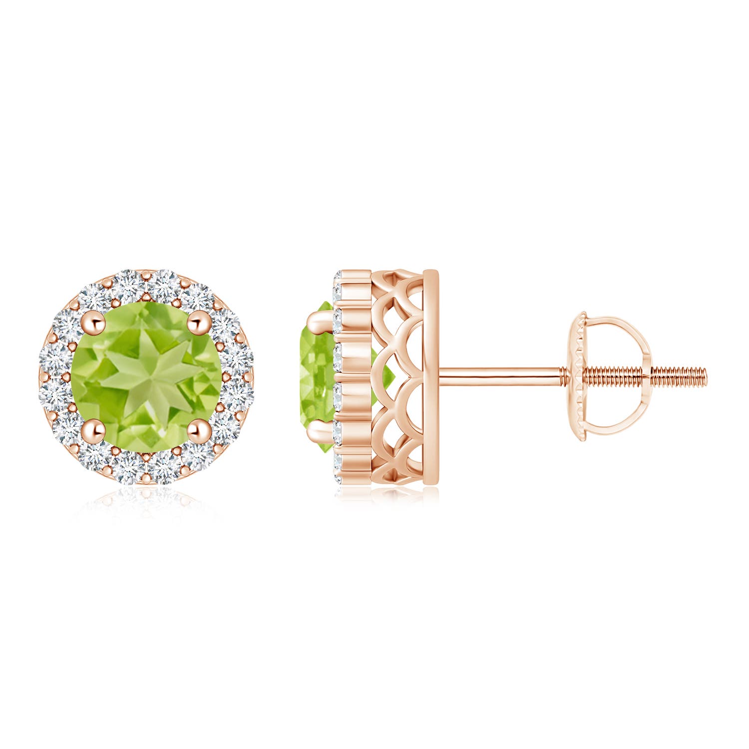 AA - Peridot / 2.16 CT / 14 KT Rose Gold