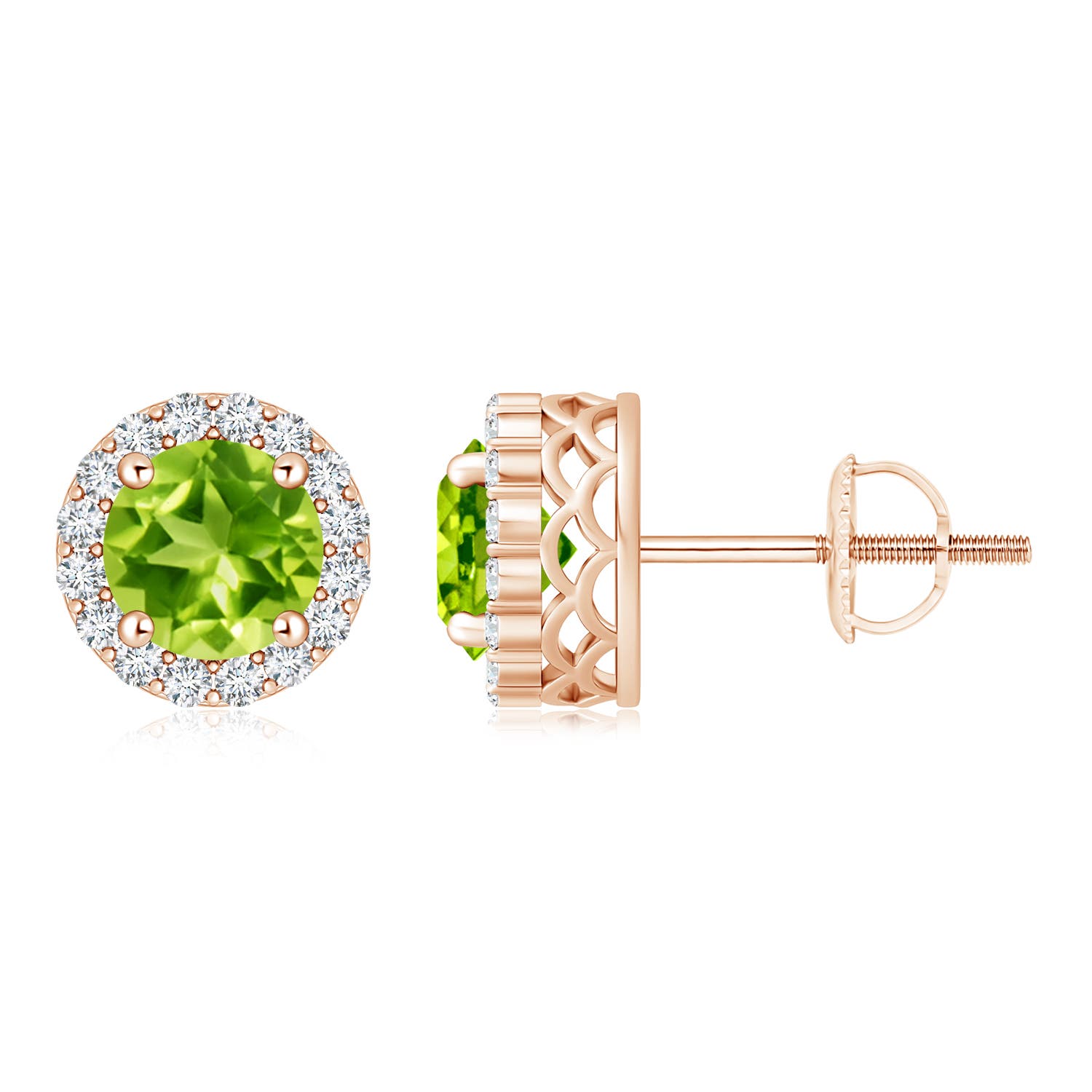 AAA - Peridot / 2.16 CT / 14 KT Rose Gold