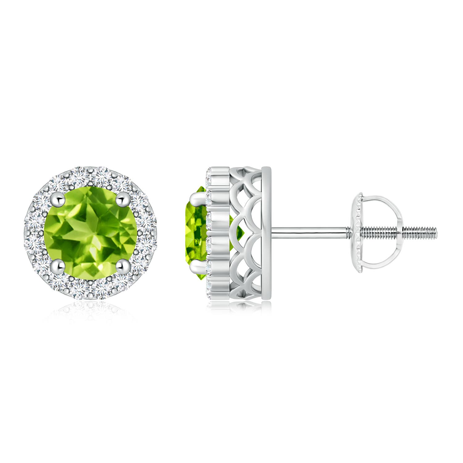 AAA - Peridot / 2.16 CT / 14 KT White Gold