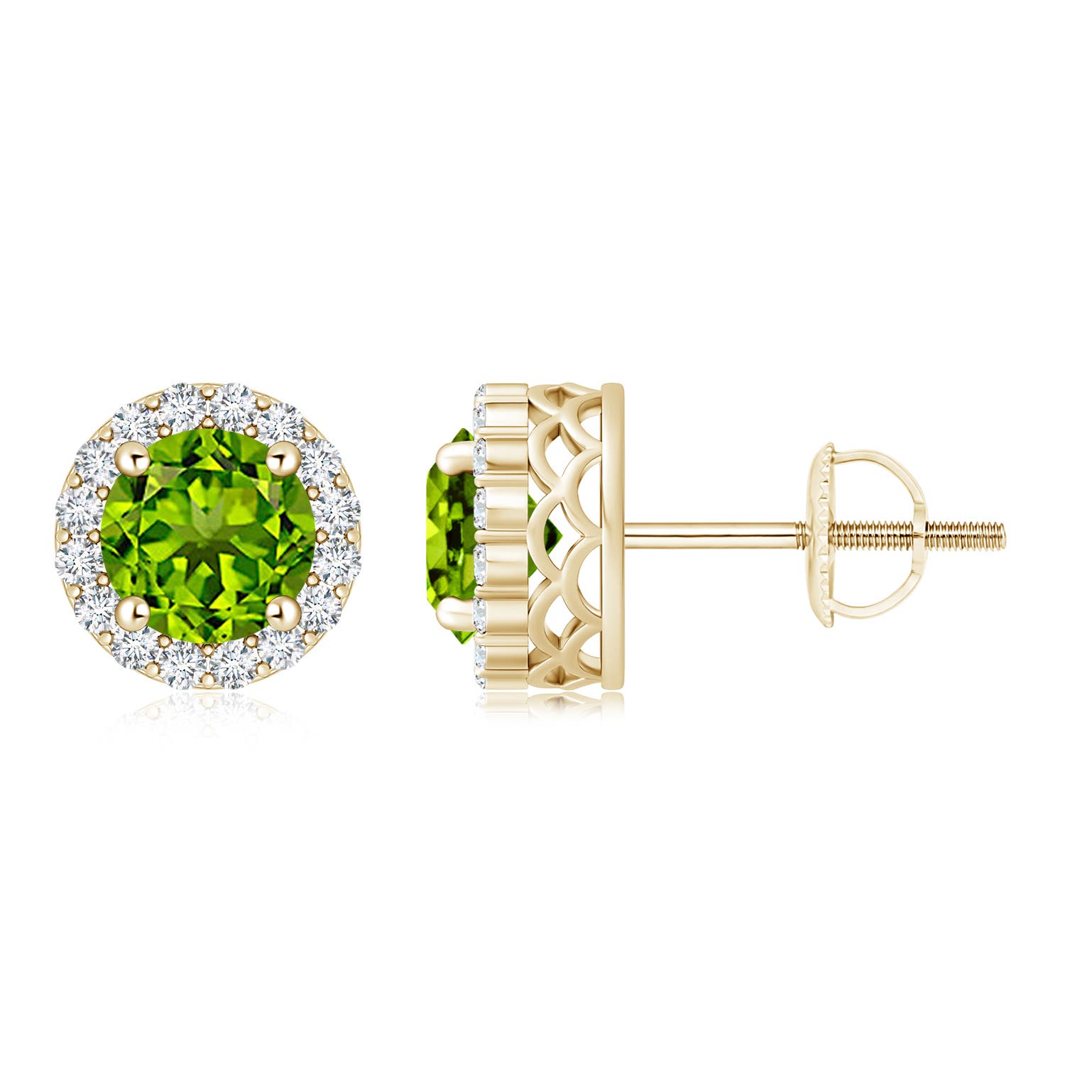 AAAA - Peridot / 2.16 CT / 14 KT Yellow Gold