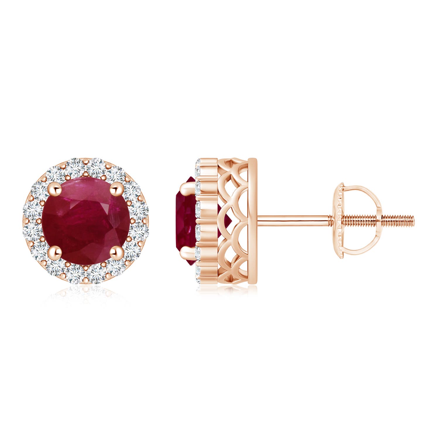 A - Ruby / 2.26 CT / 14 KT Rose Gold