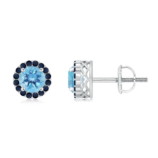Round A Swiss Blue Topaz