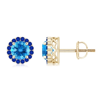 Round AAAA Swiss Blue Topaz