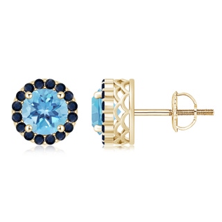 Round A Swiss Blue Topaz