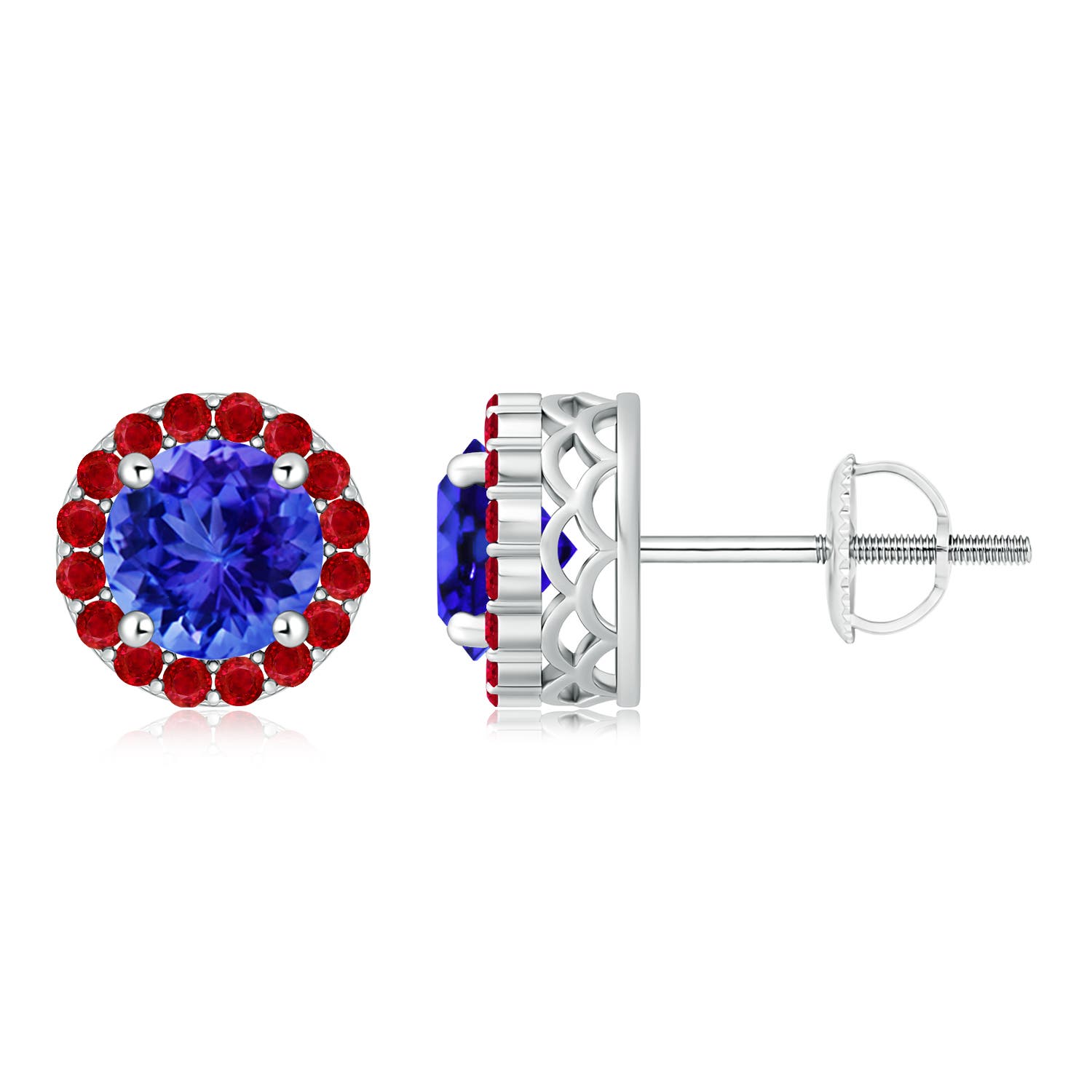 AAA - Tanzanite / 2.02 CT / 14 KT White Gold