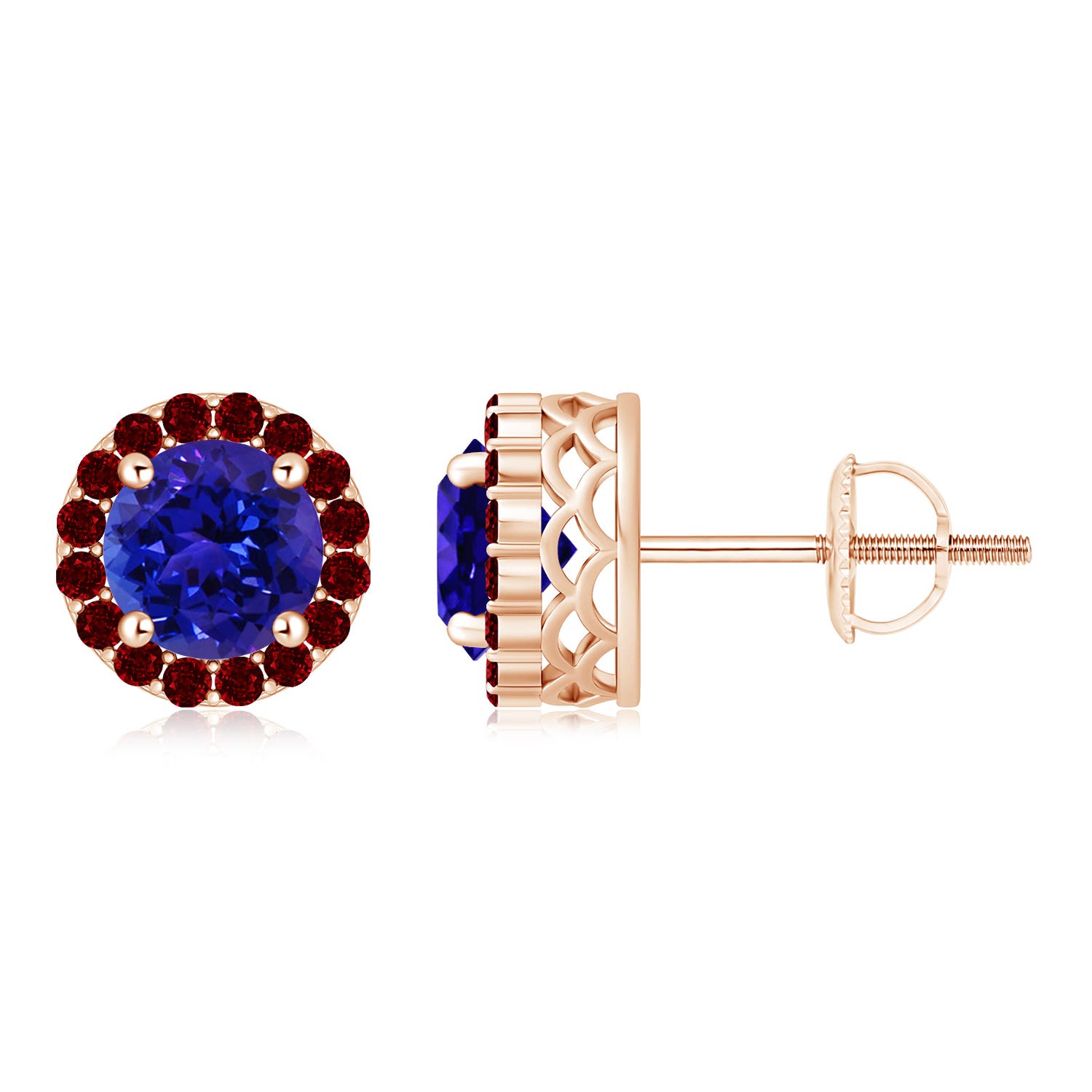 AAAA - Tanzanite / 2.02 CT / 14 KT Rose Gold