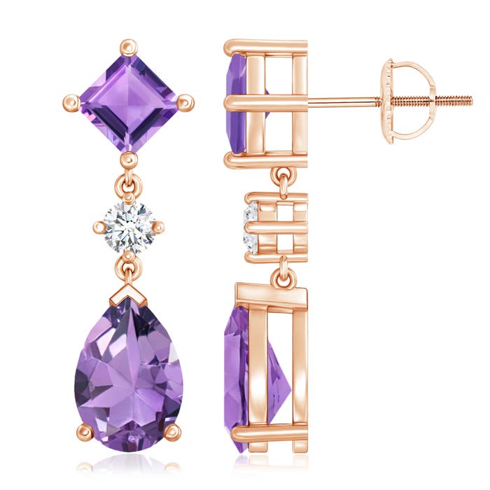 A - Amethyst / 4.92 CT / 14 KT Rose Gold