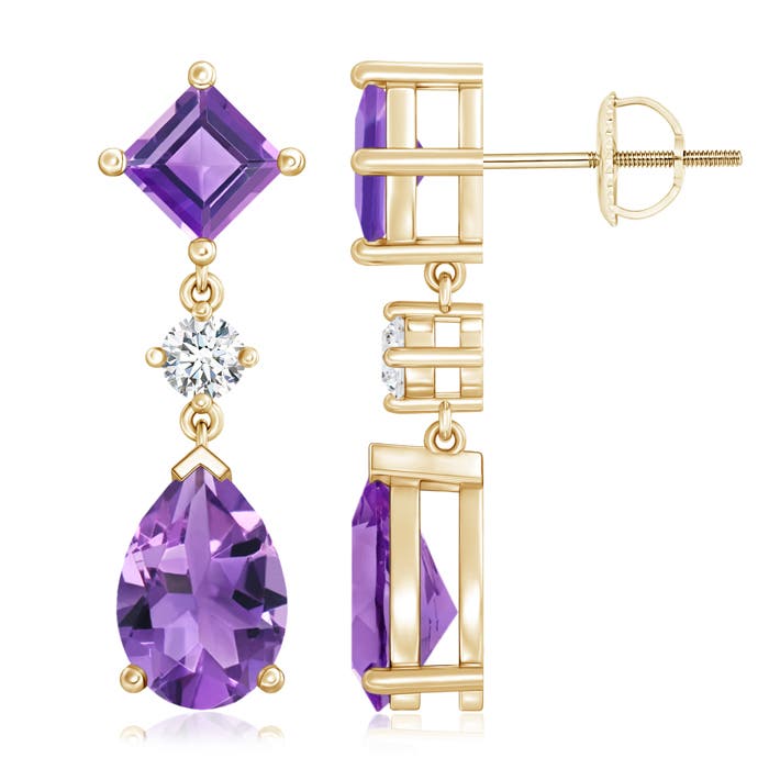 AA - Amethyst / 4.92 CT / 14 KT Yellow Gold