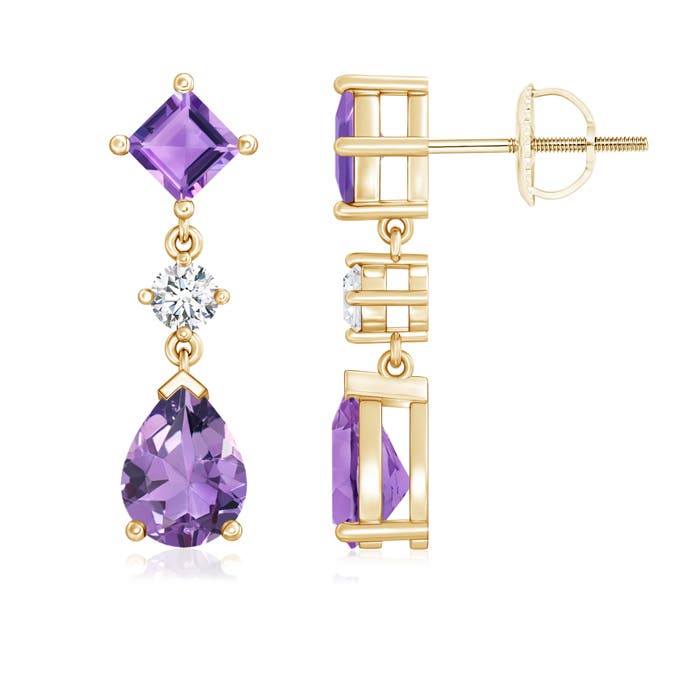 A - Amethyst / 2.91 CT / 14 KT Yellow Gold