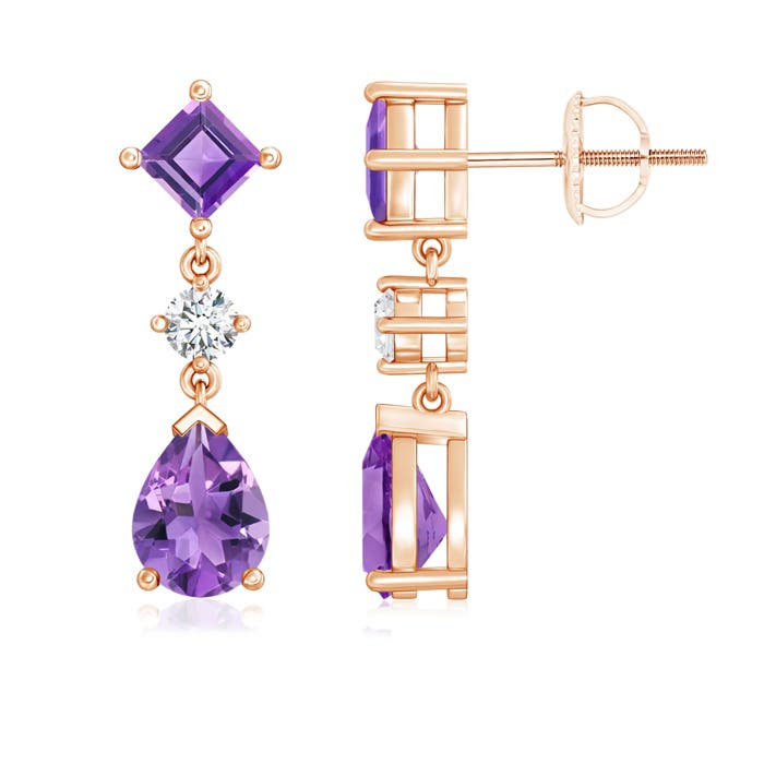 AA - Amethyst / 2.91 CT / 14 KT Rose Gold