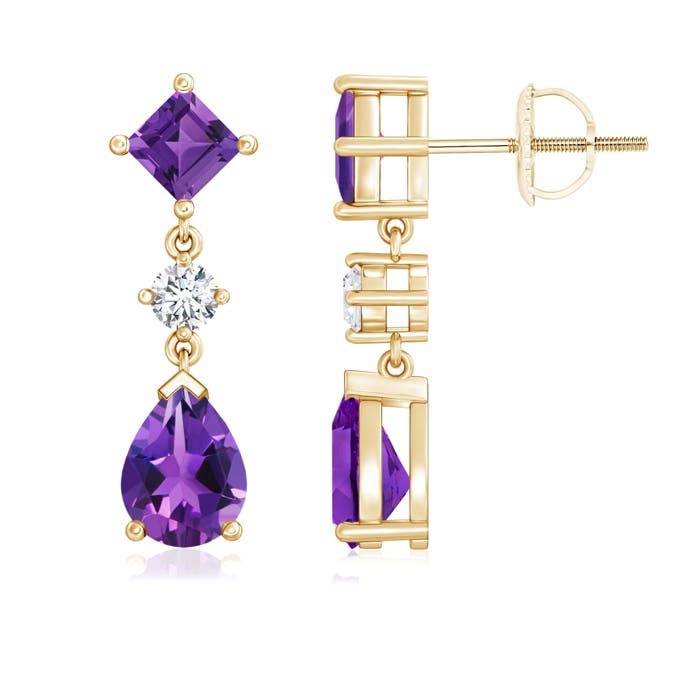 AAAA - Amethyst / 2.91 CT / 14 KT Yellow Gold