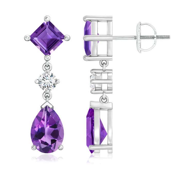 AAA - Amethyst / 3.82 CT / 14 KT White Gold