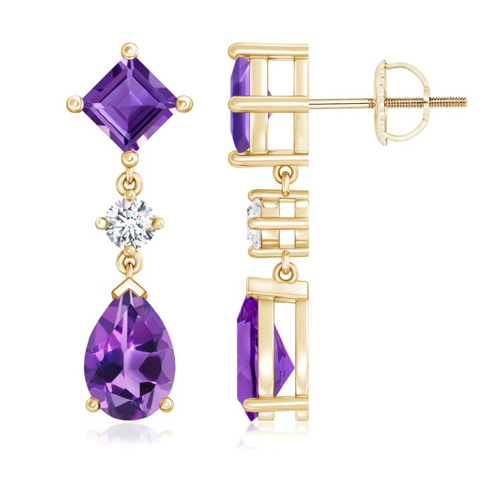 AAA - Amethyst / 3.82 CT / 14 KT Yellow Gold