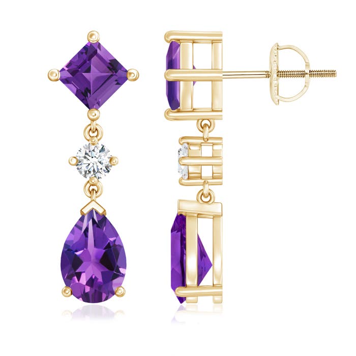 AAAA - Amethyst / 3.82 CT / 14 KT Yellow Gold