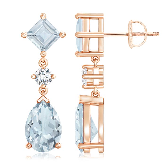 A - Aquamarine / 4.62 CT / 14 KT Rose Gold