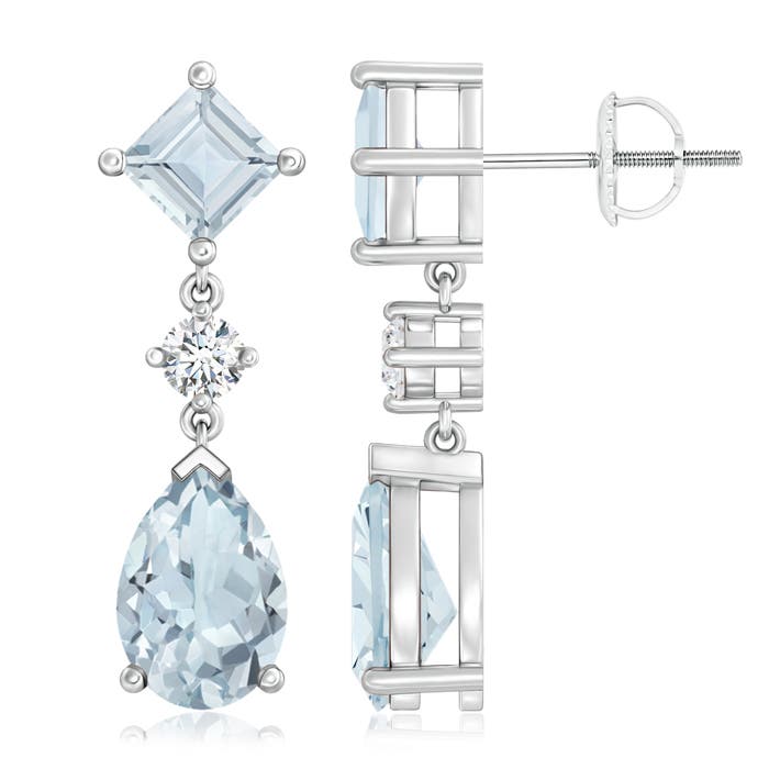 A - Aquamarine / 4.62 CT / 14 KT White Gold