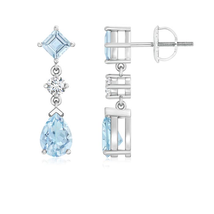 AA - Aquamarine / 1.75 CT / 14 KT White Gold