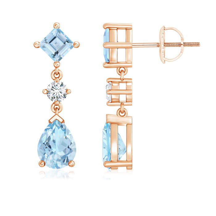 AAA - Aquamarine / 2.61 CT / 14 KT Rose Gold