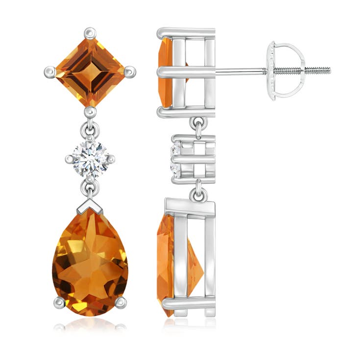 AAA - Citrine / 5.32 CT / 14 KT White Gold