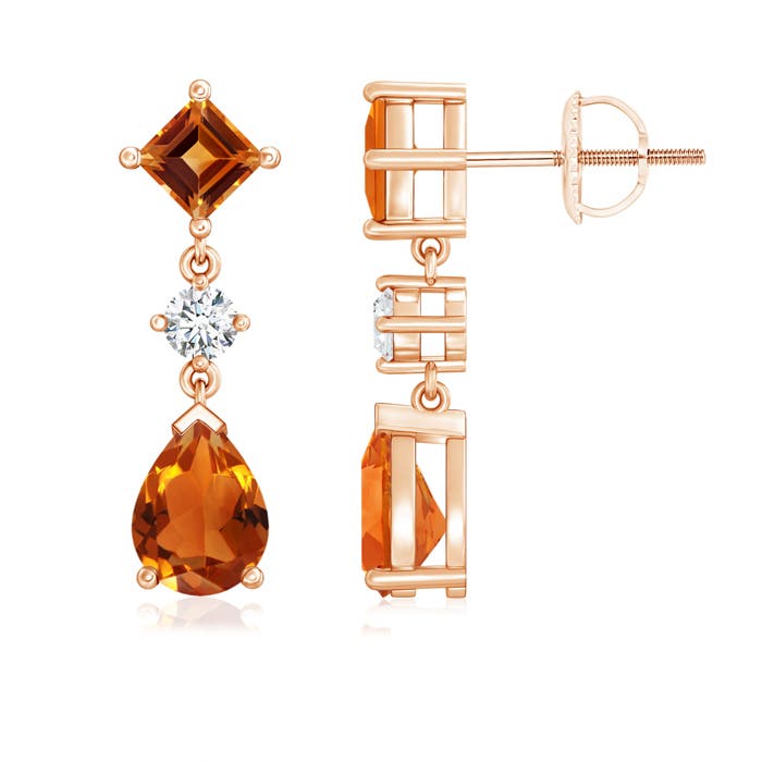 AAAA - Citrine / 2.85 CT / 14 KT Rose Gold