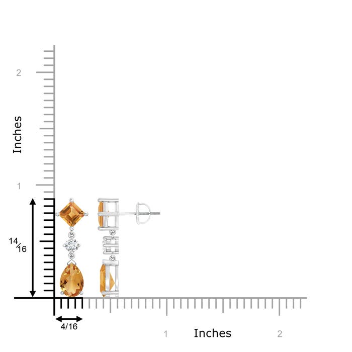 A - Citrine / 3.92 CT / 14 KT White Gold