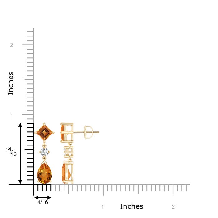 AAA - Citrine / 3.92 CT / 14 KT Yellow Gold