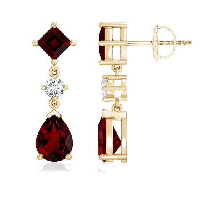 AA - Garnet / 3.55 CT / 14 KT Yellow Gold