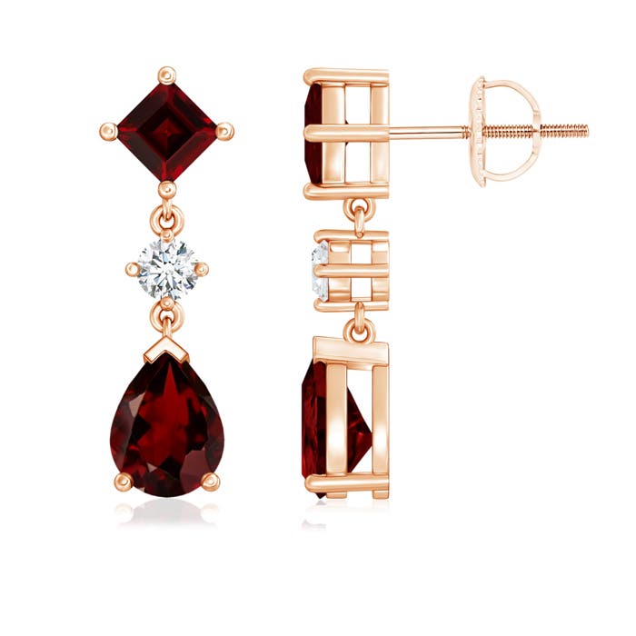 AAA - Garnet / 3.55 CT / 14 KT Rose Gold