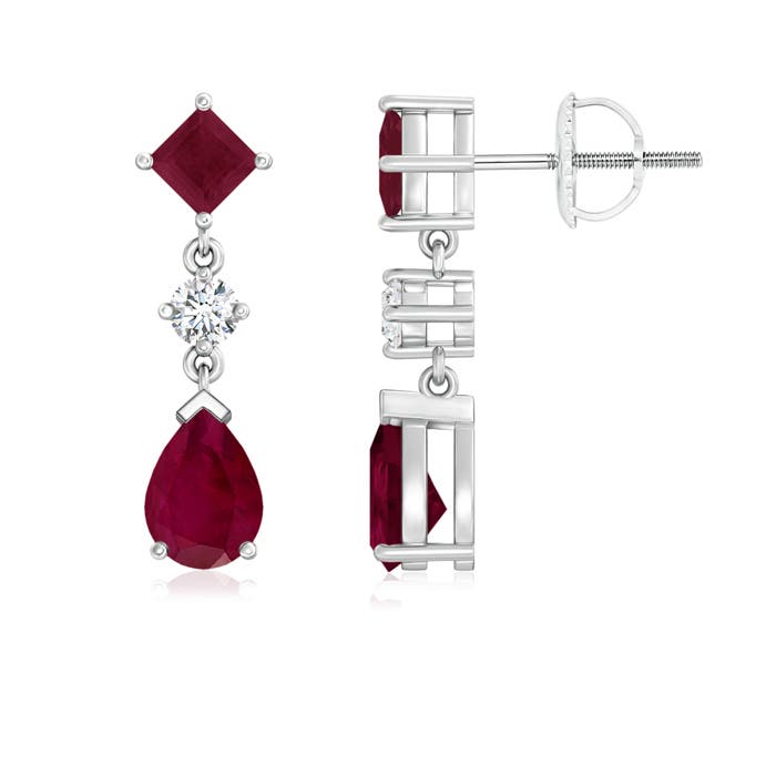 A - Ruby / 2.51 CT / 14 KT White Gold