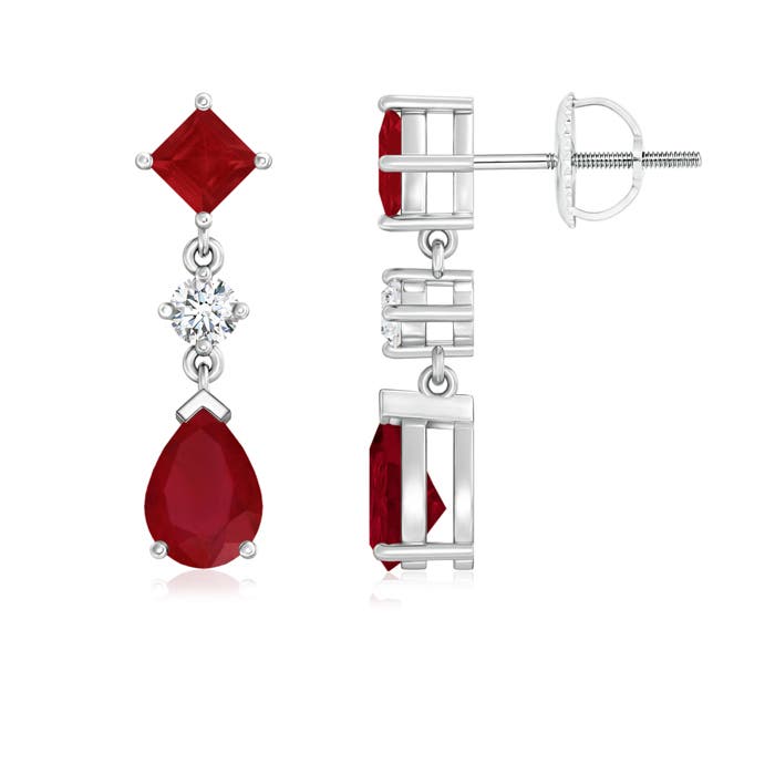 AA - Ruby / 2.51 CT / 14 KT White Gold