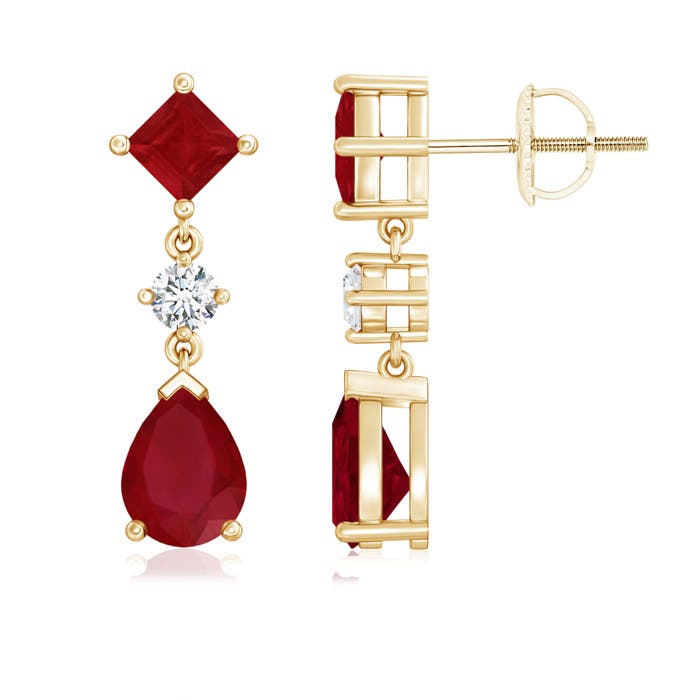 AA - Ruby / 3.35 CT / 14 KT Yellow Gold